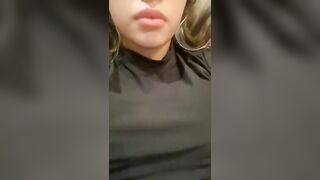 Beautiful girl flashing tits and masturbating @brendinha_34 - Periscope