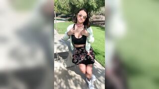 I love the park - Slim Babes with Big Tits