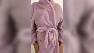 What's under my robe? - Slut Wife