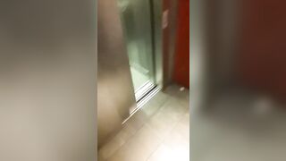 3 chicks suck dick in elevator #lucky #blowjob #head