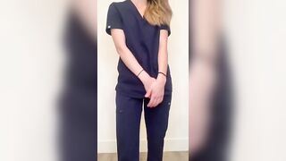 I seriously imagine my patients’ faces if they saw what I wore underneath my scrubs ???? - Petite Gone Wild