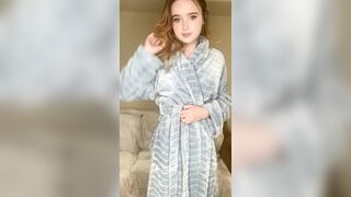 Want to see what’s under my robe? - Petite Gone Wild