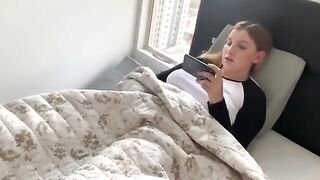 horny brother caught cute sister masturbating and wanted a piece of the action too - Porn In A Minute