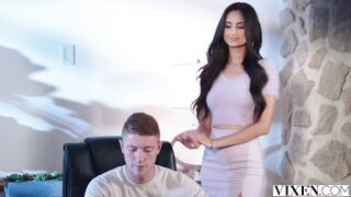 Eliza Ibarra Seduces the Boss with Her Deepthroating Skills - Porn In A Minute