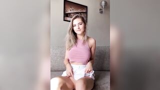 Russian babe revealing her cute boobies