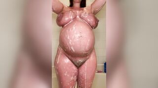 Big Nipples Huge Tits Pregnant Shower