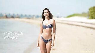 Gorgeous video of Priscilla in a blue bikini - Priscilla Ricart