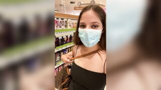 Got caught flashing by the shopper behind me - Public
