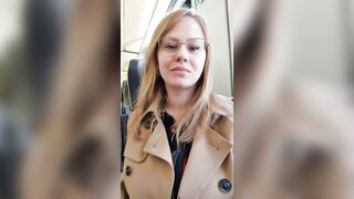 Suddenly on the train I felt a little horny. So, I discreetly began to tease my pussy, so that no one would see. - Public