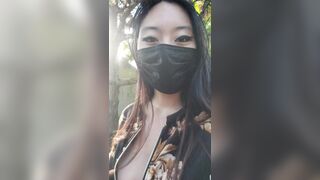 I love flashing my tits outside, am I bad? - Public Flashing
