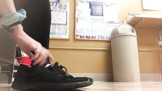 New angle in the break room - Public Feet