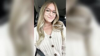 I like to show my tits to oncoming drivers - Public Flashing
