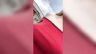 Just a lil peek daddy ???? - Public Flashing