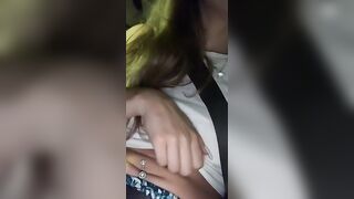 waiting in line at taco bell - Public Flashing