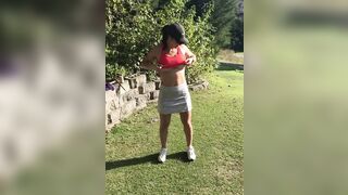 Just a golfing Mom! [OC] - Public Flashing