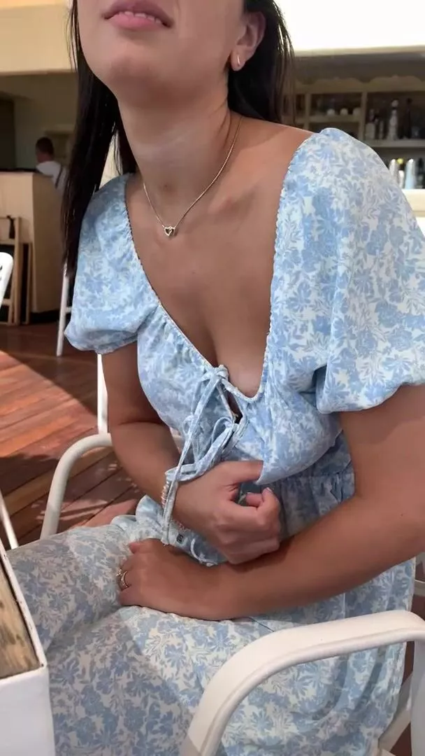 Greek Public Porn - Public Flashing: Got the wife to show some nip in public for the first time  at lunch in Greece - Porn GIF Video | netyda.com