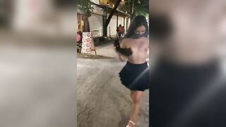 Amateur Dancing DontSlutShame Flashing Outdoor Public Porn GIF by celebloveclub - Public Flashing