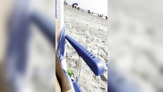 I love getting naughty on the beach…. - Public Flashing