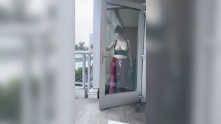 I always greet my Daddy with my Tits out, even if he’s outside - Public Flashing
