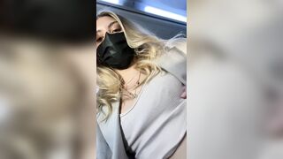 I hope no one on the plane saw me - Public Flashing
