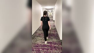 What would you do if you saw me doing this in your hallway? - Public Flashing