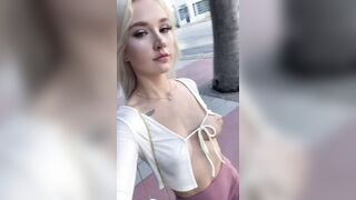 Doesn’t Care Who Sees - Public Flashing