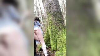 Belle Delphine - Rough Fuck In The Woods Porn GIF
