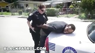 Black man arrested then gets fucked by cops - Public Fuck