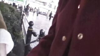 Japanese Slut Having Fun In Front Of A Crowded Train Station - Public Sexiness