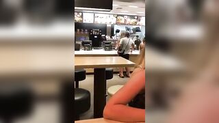 Nothing to see here, just ordering food - Public Sexiness