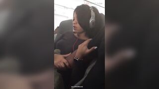 On a Plane . Full service. First class [gif] - Public Sex