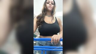 Just hanging out in Walmart looking for attention. - Public Nudity
