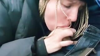 At least she could swallow - Public Sex