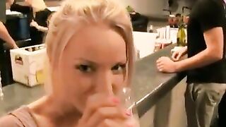 Hot Chick in a Bar Shows me Everything [gif] - Public Sex