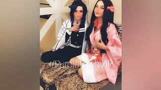 Shinobu Kocho and Nezuko Kamado: Kimetsu no Yaiba (Demon Slayer) Cosplay - Purple Bitch