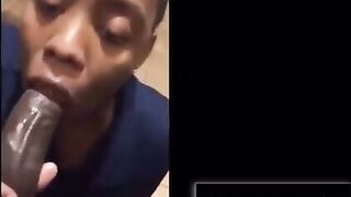 Walmart employee giving head in bathroom
