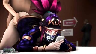 Akali Busy Texting (CyruSFM) [League of Legends] - Rule34