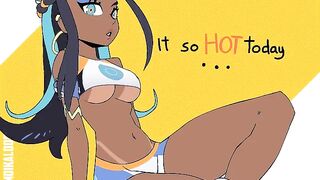 Nessa challenges you to get her wet (Moika) [Pokemon Sword & Shield] - Rule34
