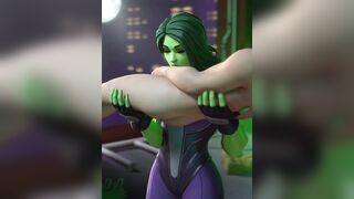 She-Hulk Blowjob (Drdabblur) [Marvel] - Rule34