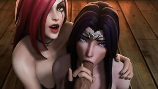Irelia and Katarina teaming up (ArawAraw) [League of Legends] - Rule34