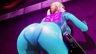 Samus Aran booty shake (Kishi3D) [Metroid] - Rule34