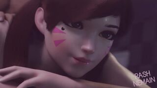 DVa Doggystyle Squirt Creampie (RashNemain)