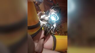 Tracer Xmas Ride (Fpsblyck, Audiodude) - Overwatch NSFW