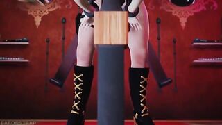 Ashe doms Brigitte (BaronStrap) - Overwatch NSFW