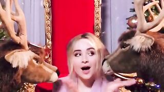 Sabs and a couple of reindeers [throwback] - Sabrina Carpenter