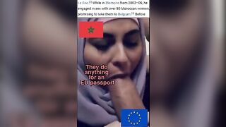 North African women drop all their values for a passport - Political Raceplay