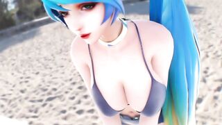 Sona gets pounded at the beach (Glory_to_god) [League of Legends] - SFM