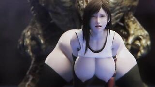 Tifa Gets Creampied By A Monster (IceDev) [Final Fantasy 7] - SFM