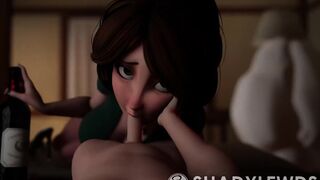 Drunk Aunt Cass giving a blowjob (Sound Update) (ShadyLewds) [Big Hero 6] - SFM